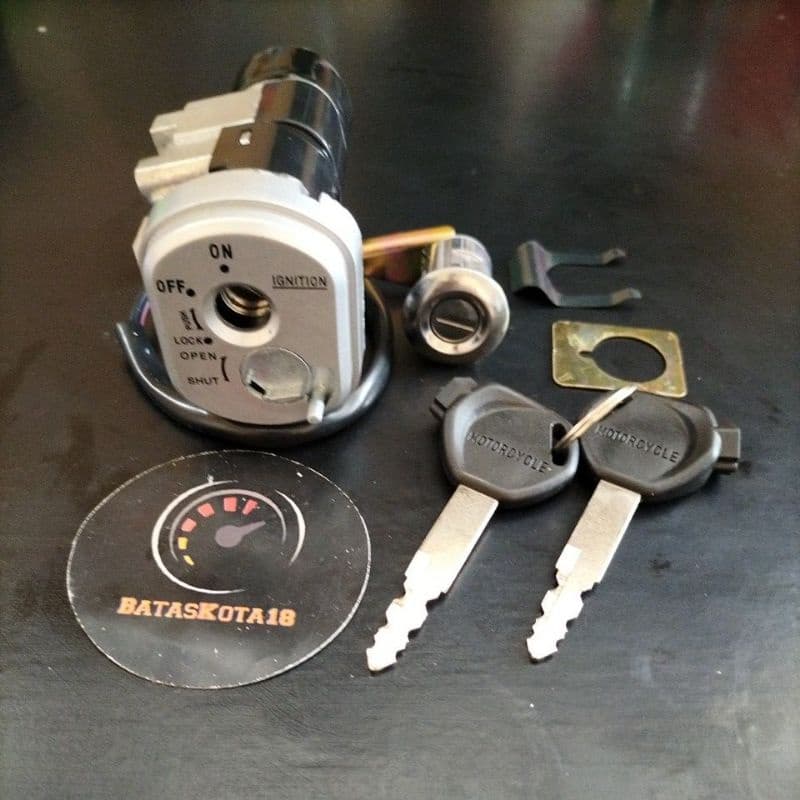 Conjunto De Chaves De Ignição Mais Assento Beat fi Injeção 2012-2015 Pop Cabo Completo