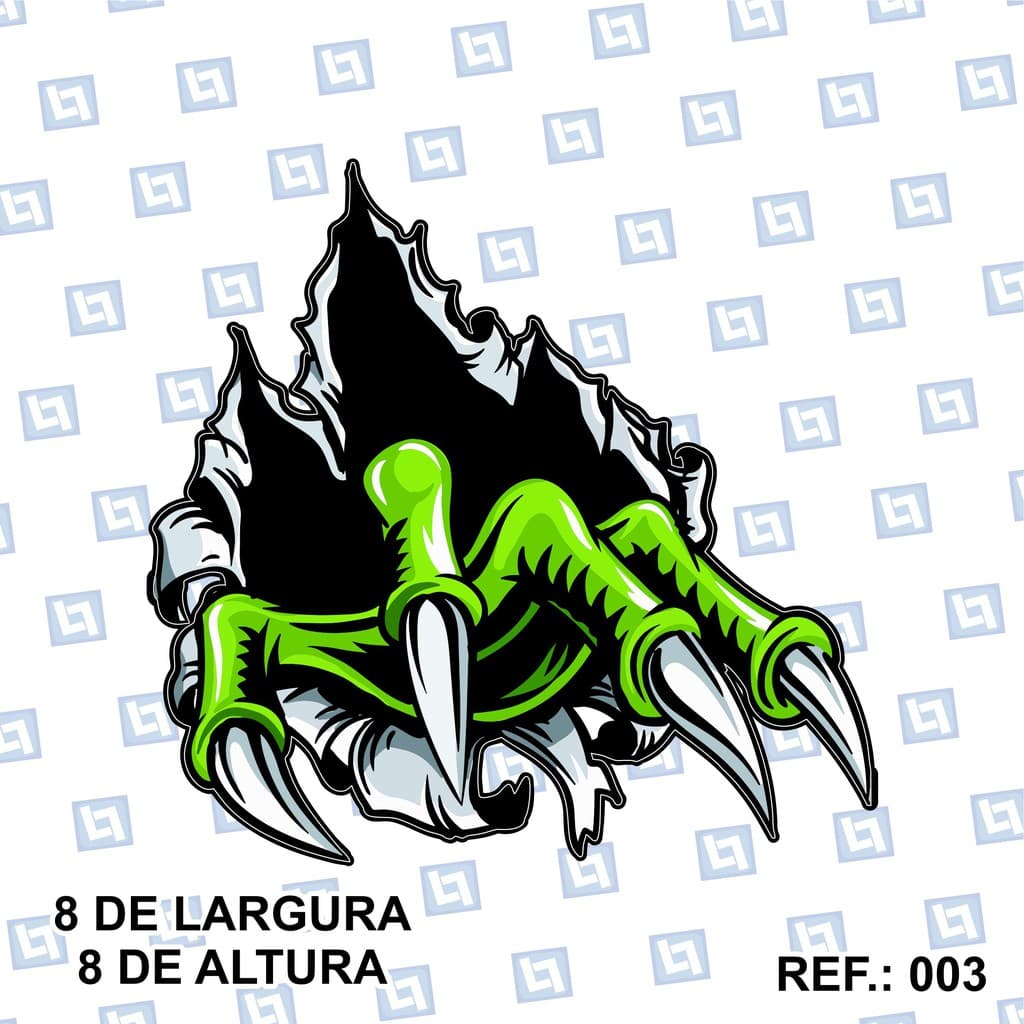 Adesivos Garras Monster