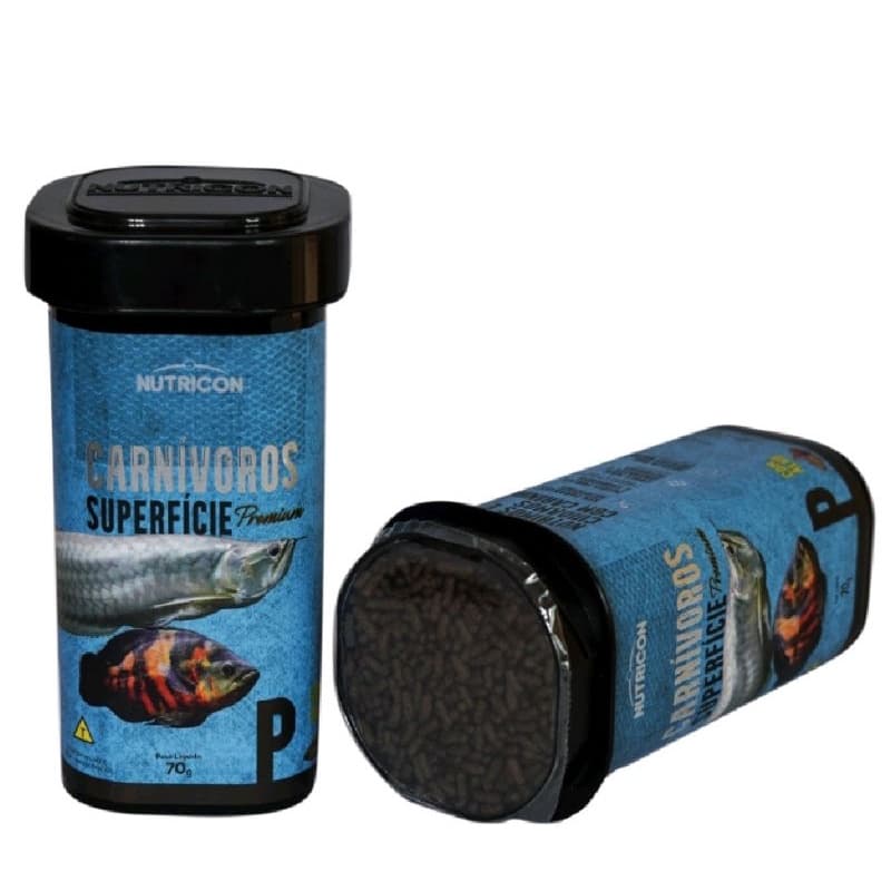 Ração Nutricon Carnívoros Superfície P Com Alho 70gr