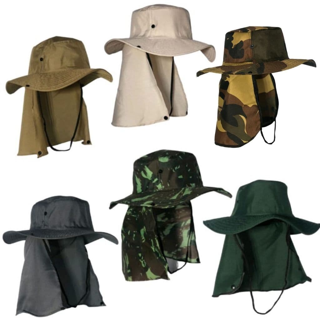 Chapéu Pescador Camping Australiano Proteção Pescoço