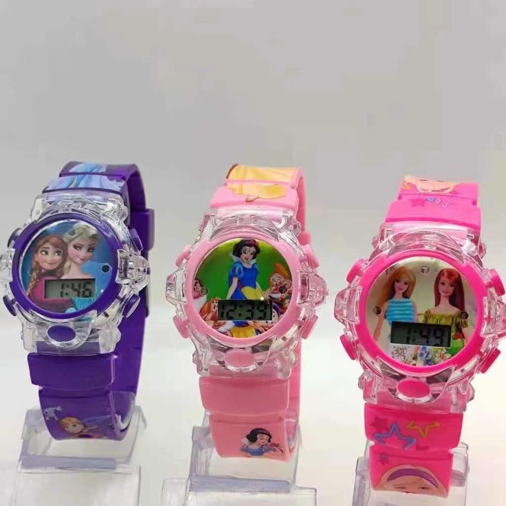 Relogio infantil Relógio de crianças Relógio eletrônico infantil luminoso presente criativo menino cartoon bonito luz pi