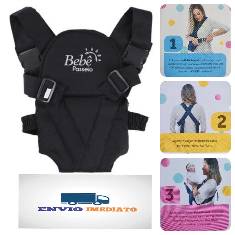 Canguru Bebê Passeio seguro e Confortável até 15kg