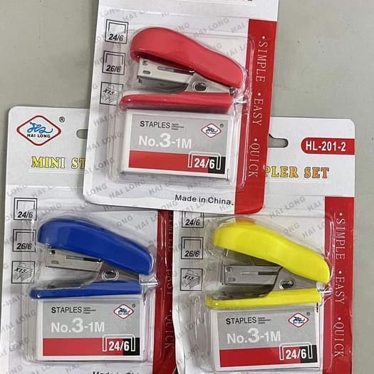 Mini Grampeador Com 24/6 Grampos