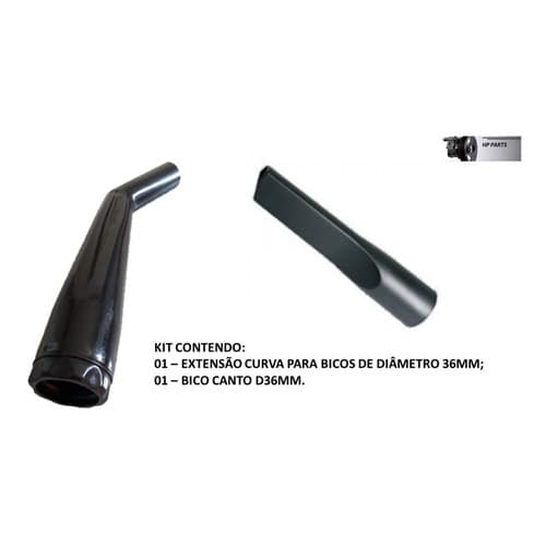 Extensão Bico Curvo + Bico Canto D. 36mm P/ Aspirador