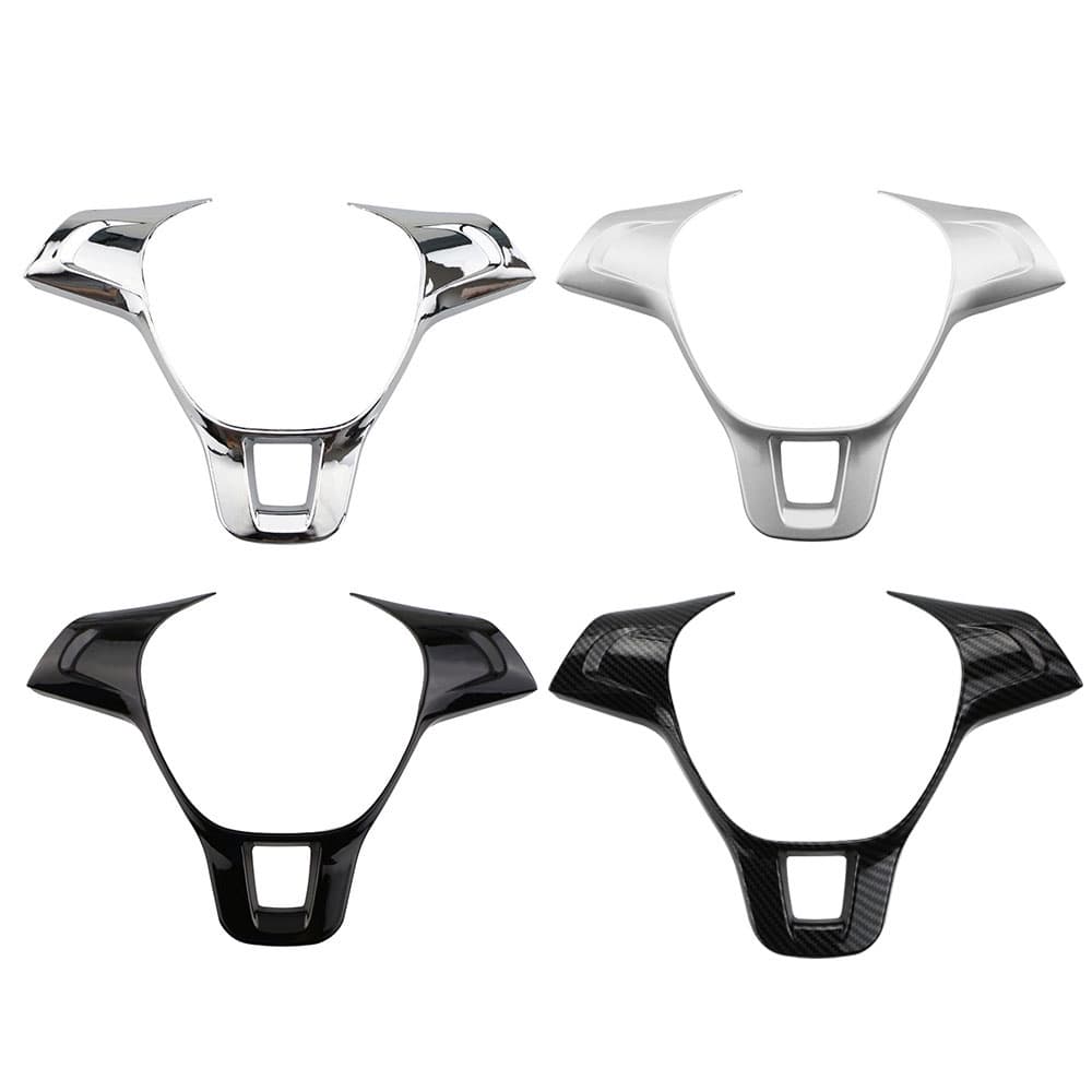 Tampa Da Roda De Direcção Do Carro ABS Chrome Guarnição Decoração Etiqueta Para Volkswagen VW GOLF GTi 7 MK7 MK 7 Novo POLO 2014 2015 2016