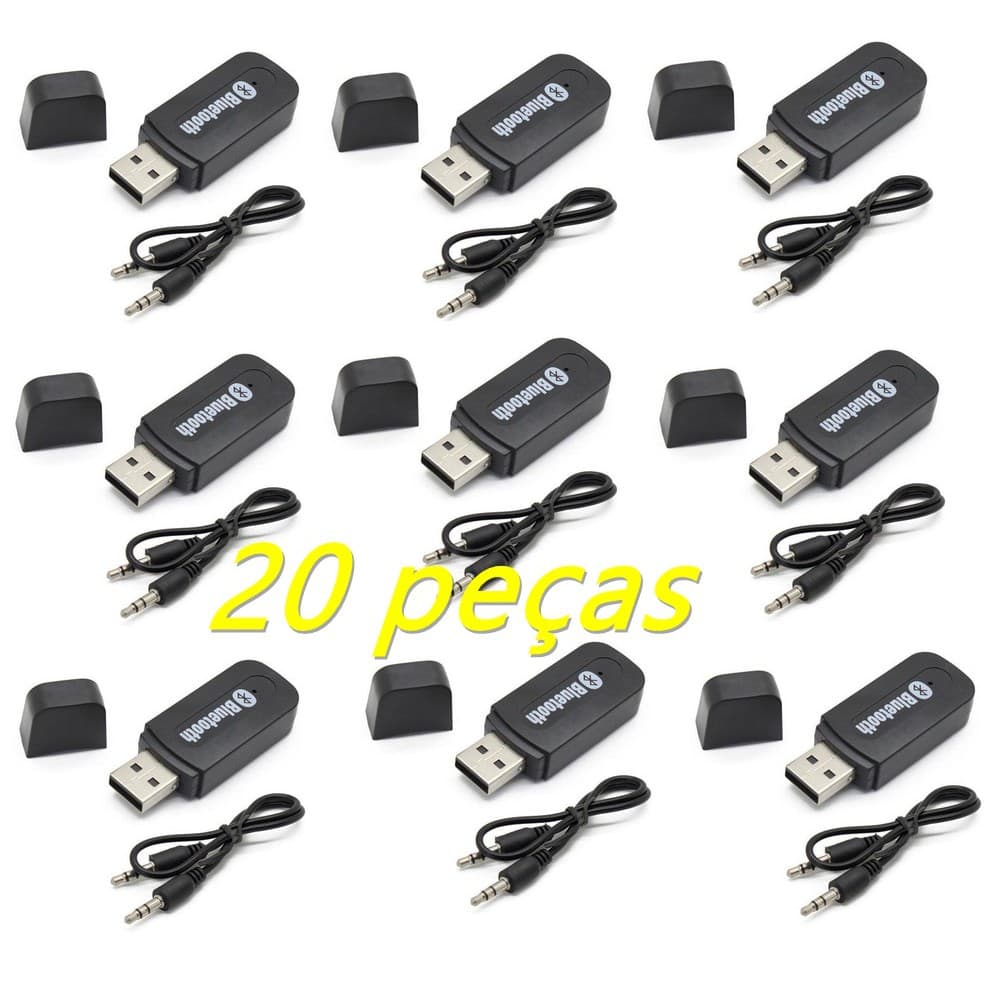 Receptor Bluetooth Receiver Usb P2 audio para som 20 unidades