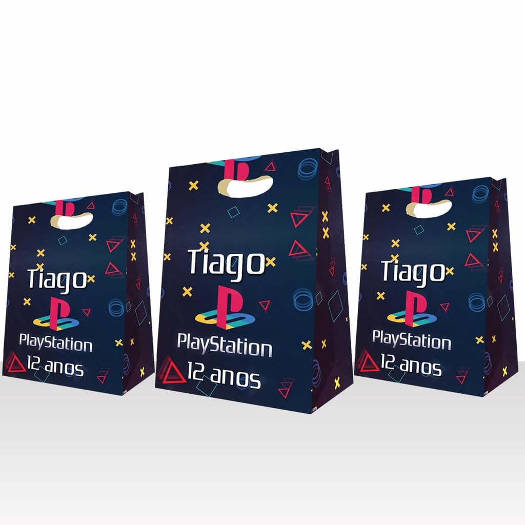 15 Sacolinhas Surpresa gamer jogo ps Personalizadas