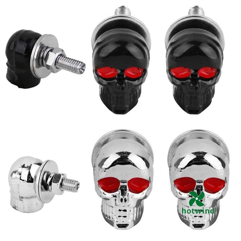 2 pcs De Parafusos E Fixador Para Automóveis Crânio De Motocicletas