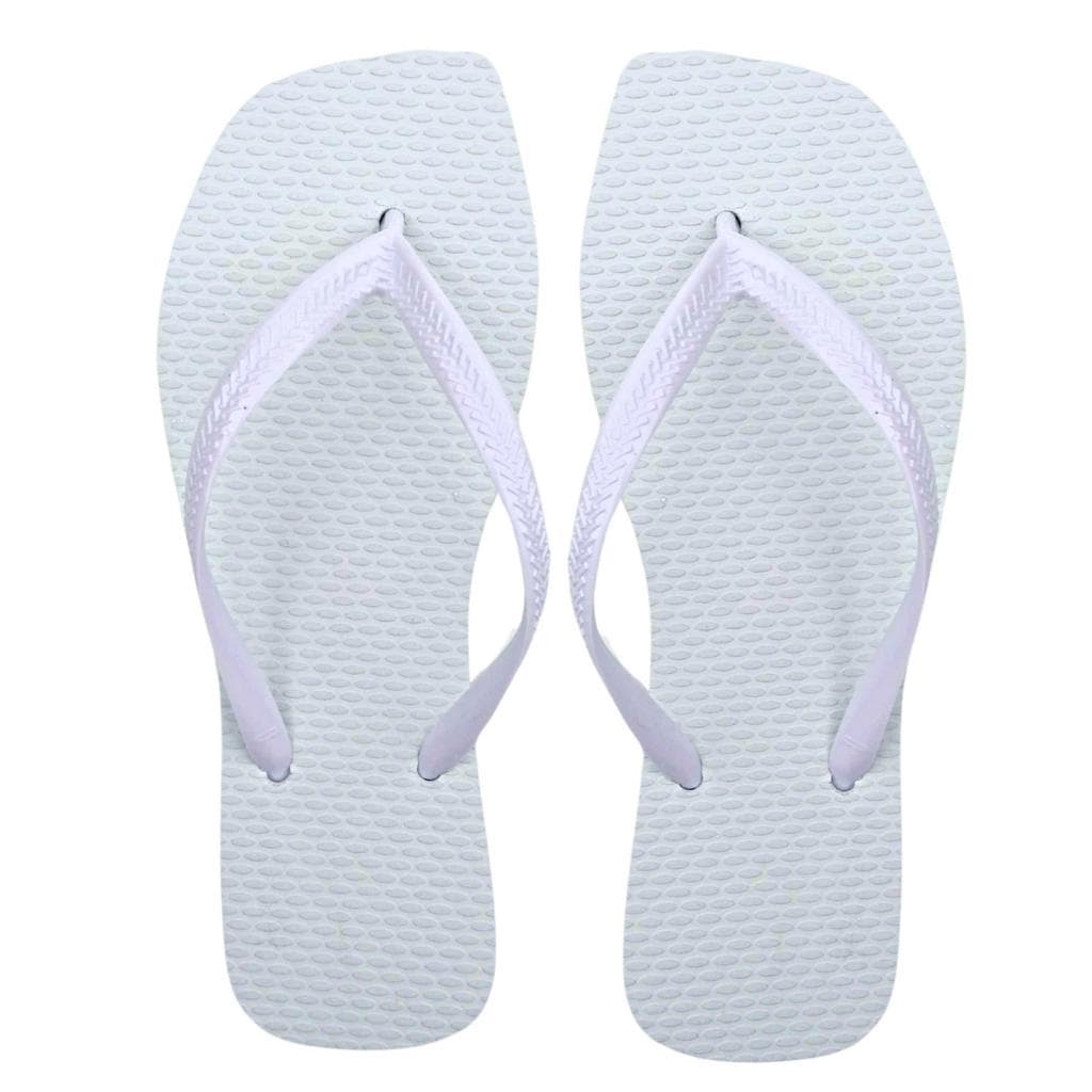 Sandália Quadrada Chinelo Feminino Borracha