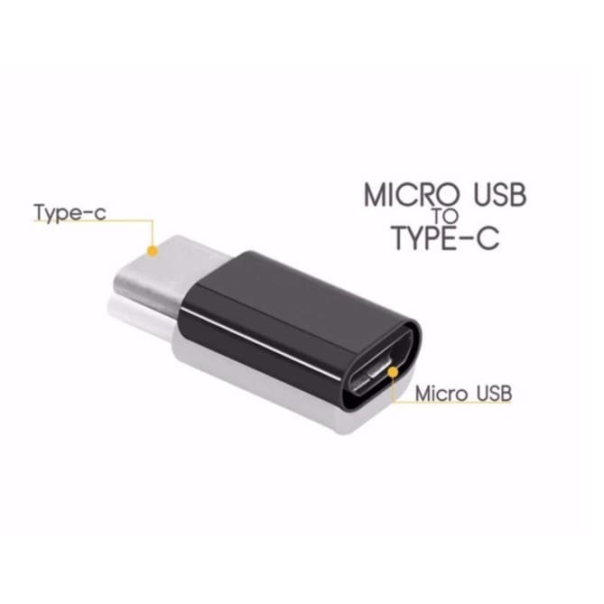 1x Adaptador Otg 3.1 Tipo Micro para Type C (Celular Usb Pc) Material de ferro