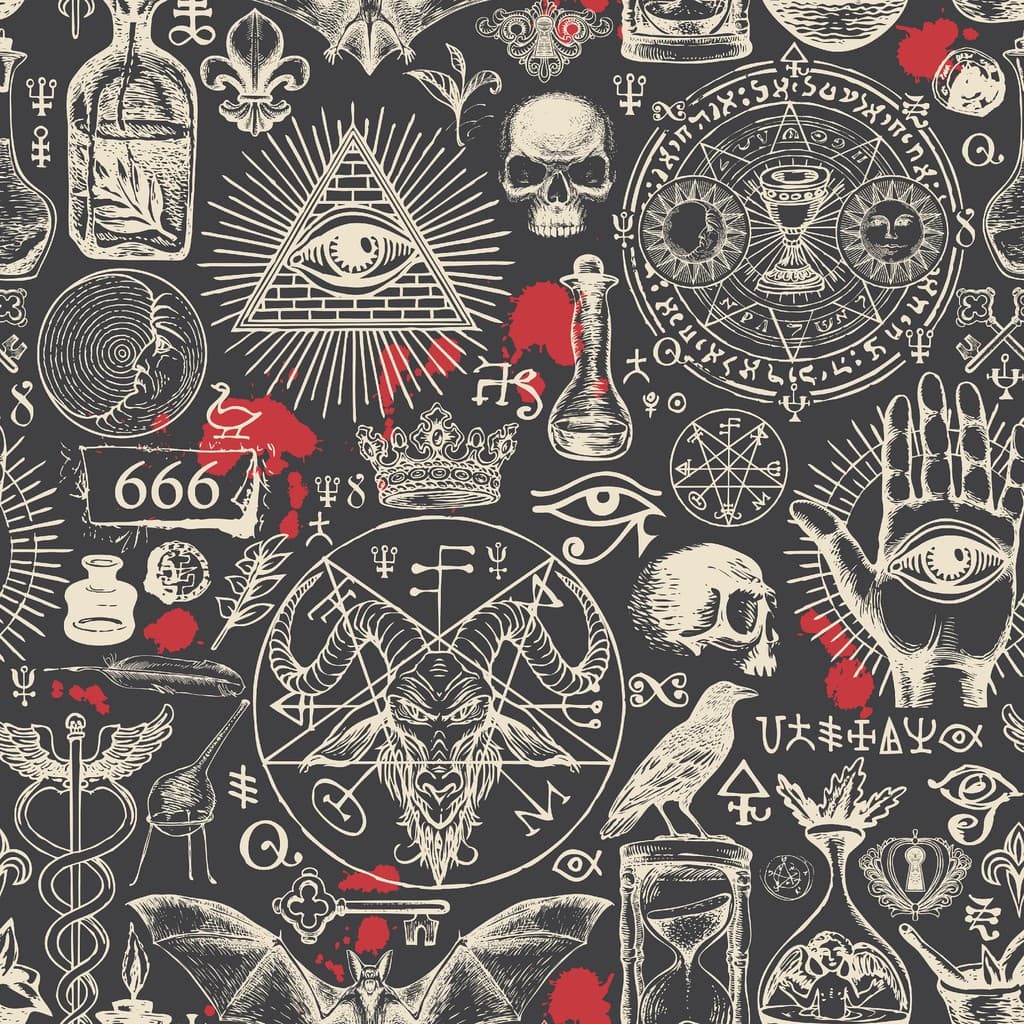 Toalha Esoterica Tarot Simbolo Ritual Bruxaria Magia Wicca