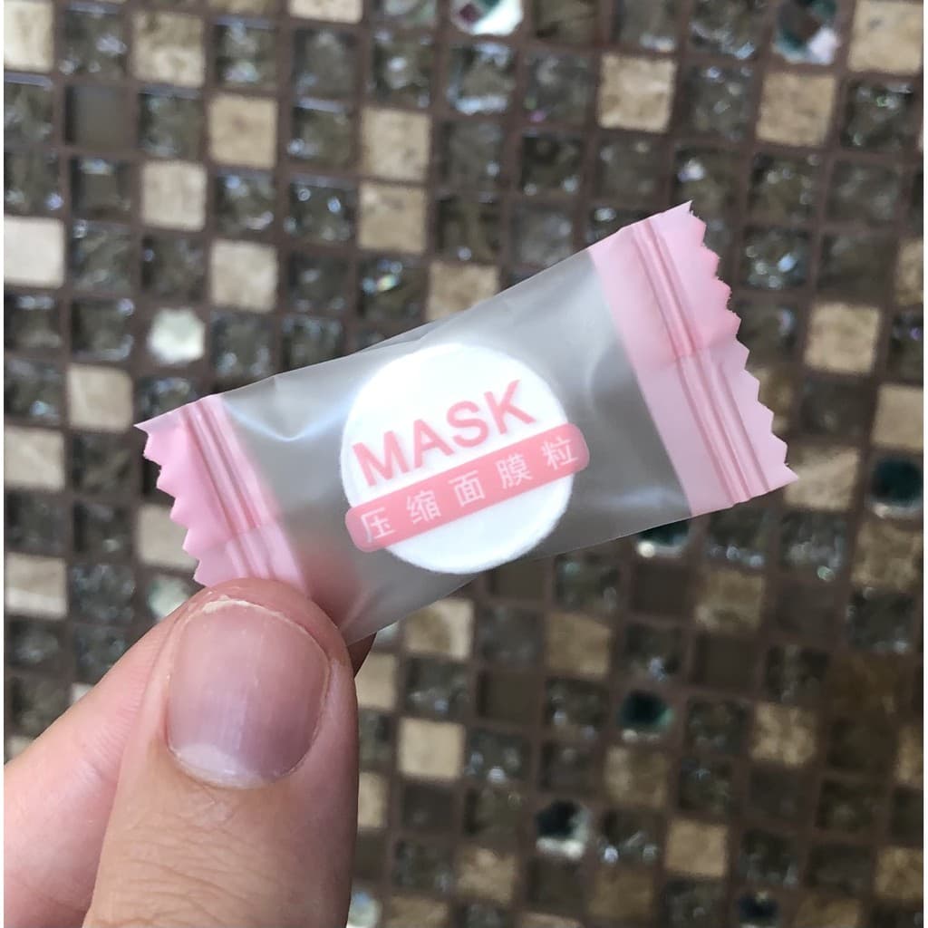 Máscara Facial Descartável Compactada Desidratada para Skincare