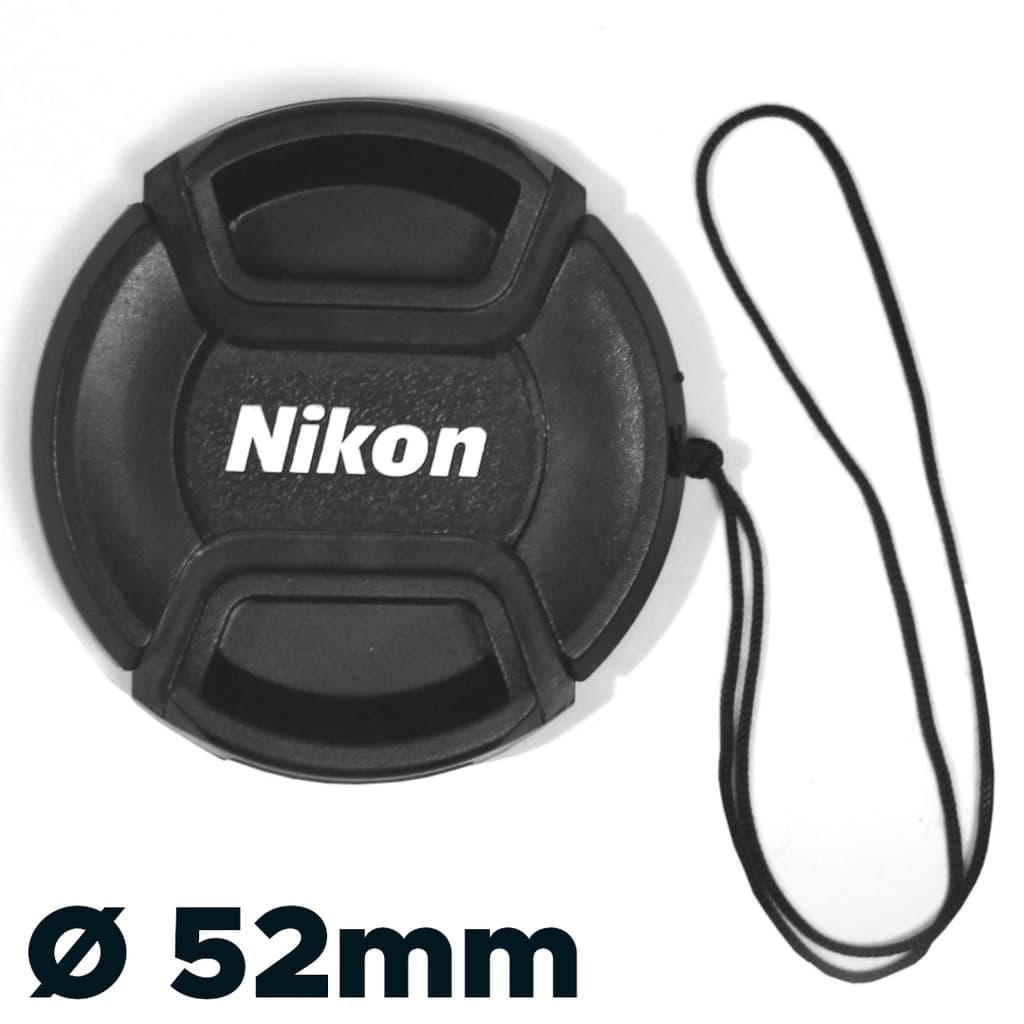 Tampa Para Lente Nikon Rosca De 52 mm  -Tampinha para lentes cap Nikon Ø 52mm