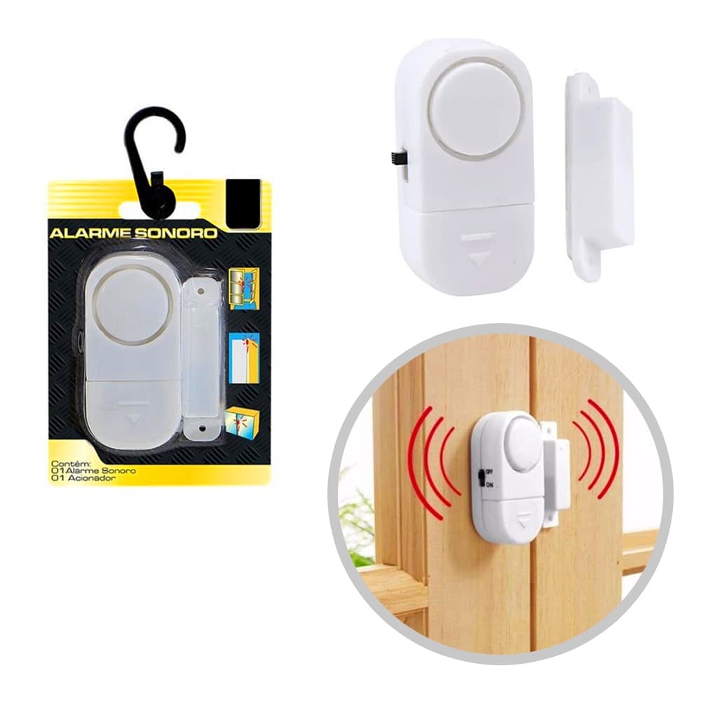 Aviso Sonoro para Porta de Loja com Bateria sem Fio com Sensor