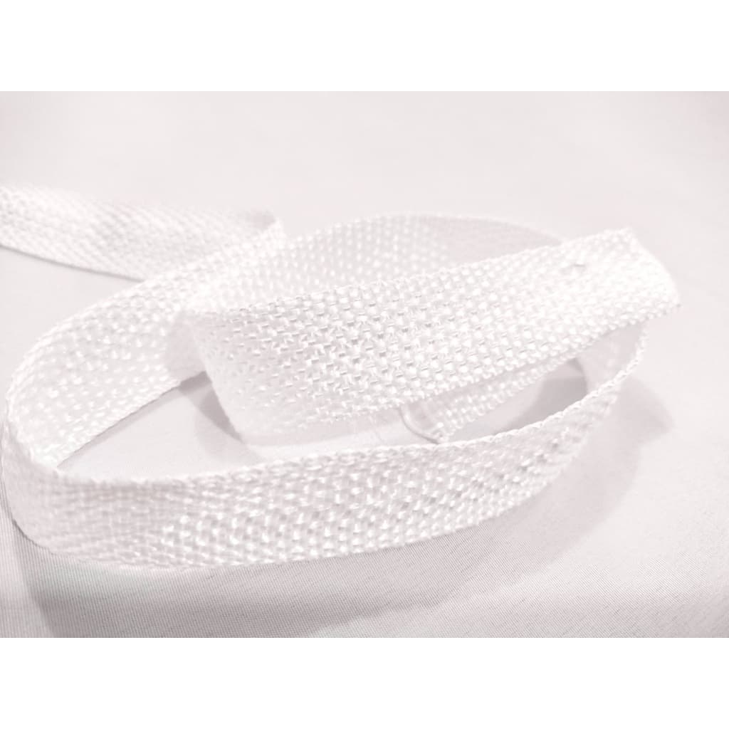 Alça para Bolsa 25mm de Nylon com 10 Metros cor Branco,  Alça de Mochila e Bolsa com 10 Metros