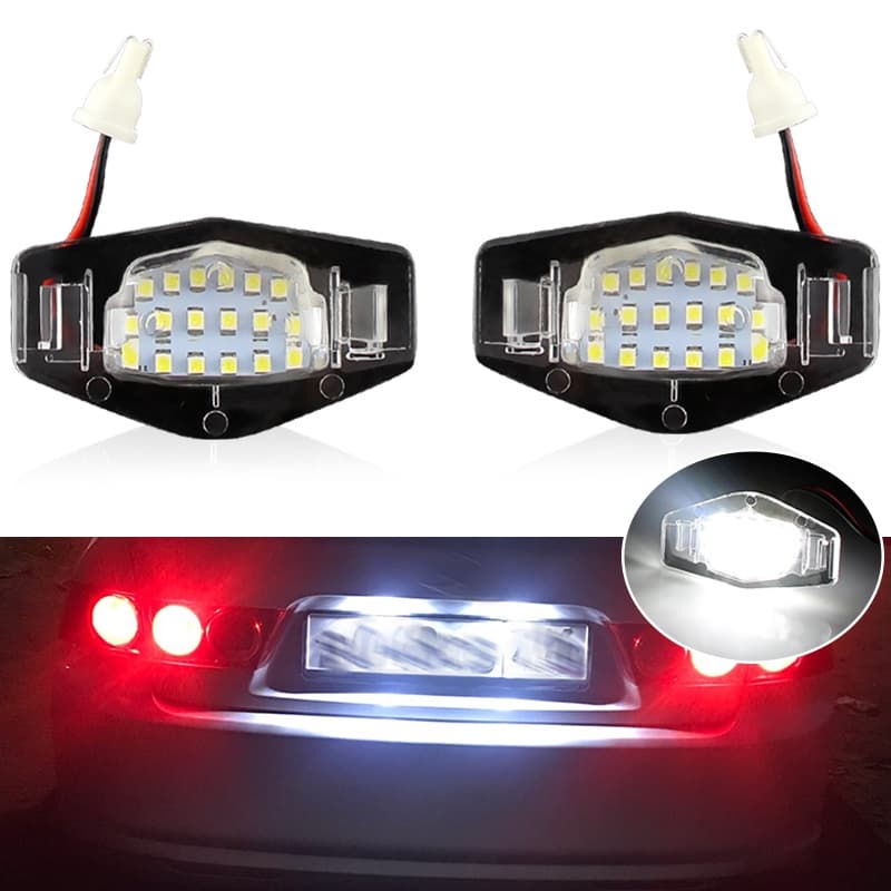 2pcs Honda Conjunto Dedicado De Lâmpadas LED Para Placas De Licença Original Odyssey Accord Civic 7 8 9 City Pilot Acura MDX TSX