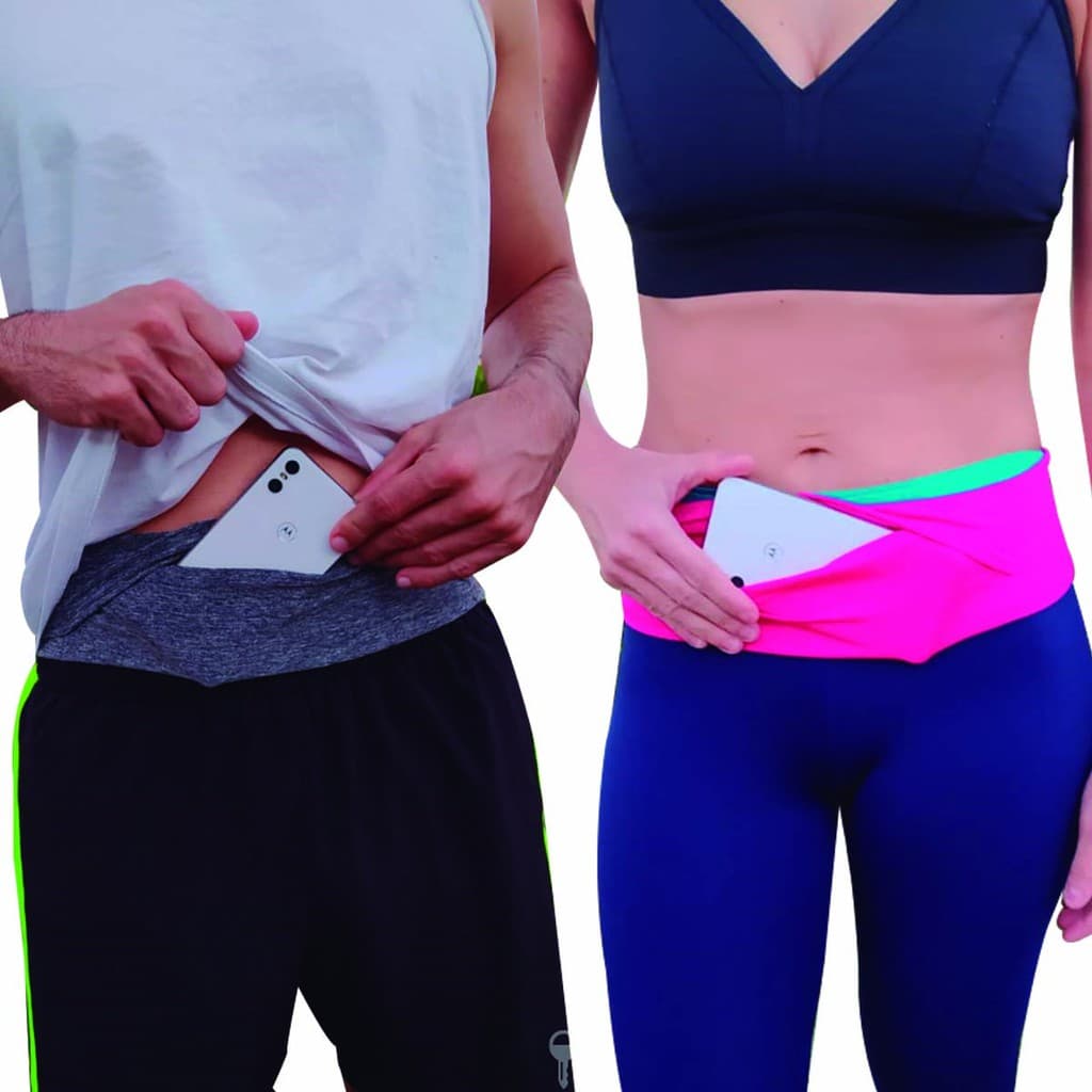 Pochete Fitness Cinto Elástico Corrida Caminhada Porta Celular Objetos
