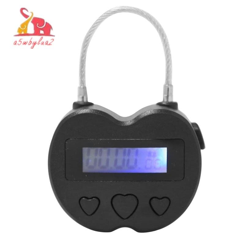 Tempo Inteligente Bloqueio Display LCD Multifuncional Temporizador Eletrônico De Viagem , À Prova D'água Recarregável USB Temporária Cadeado