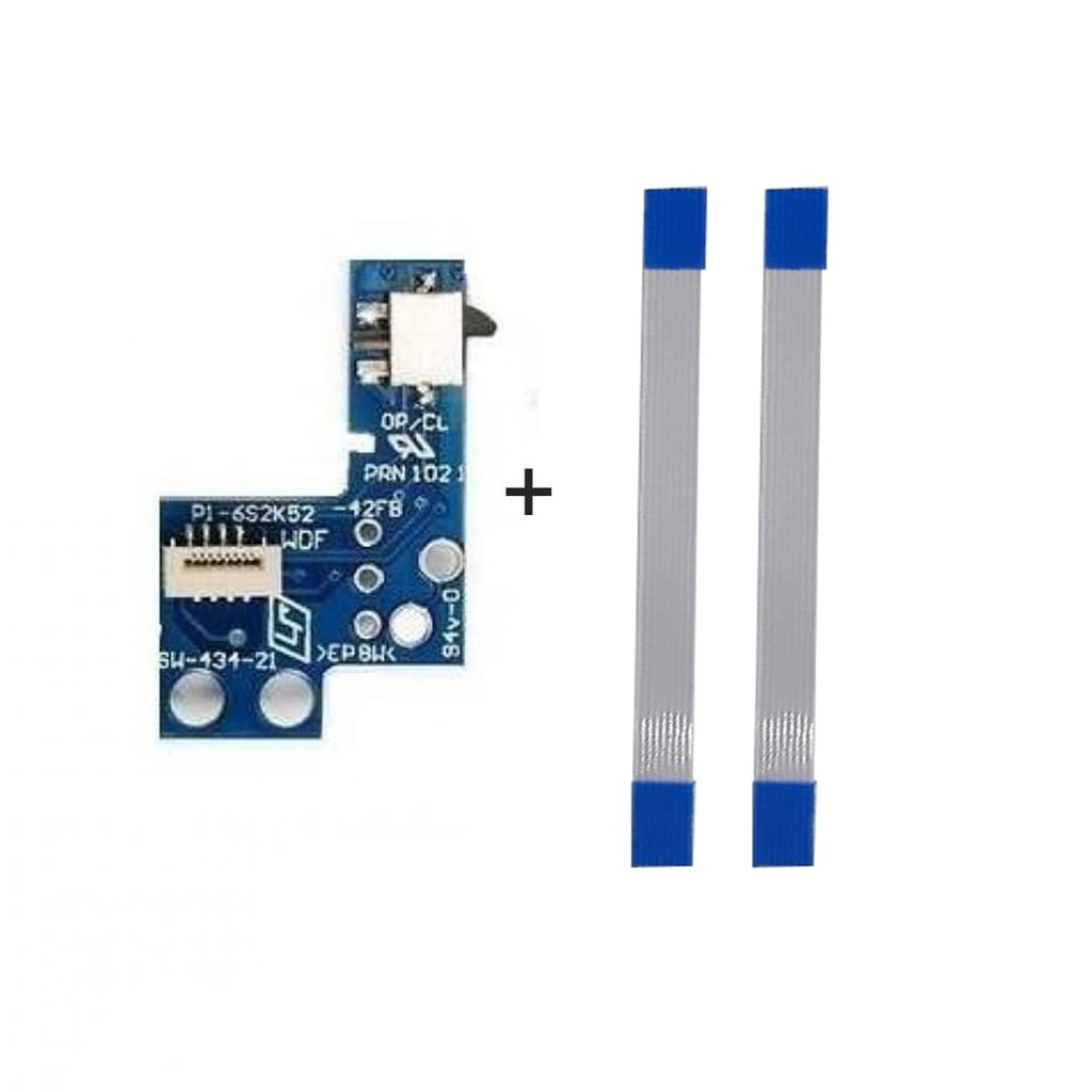 Kit Reparo Placa Reset Power Ps2 9000x SCPH-90010 SCPH-90001 Liga/desliga + 2 Cabo Flat