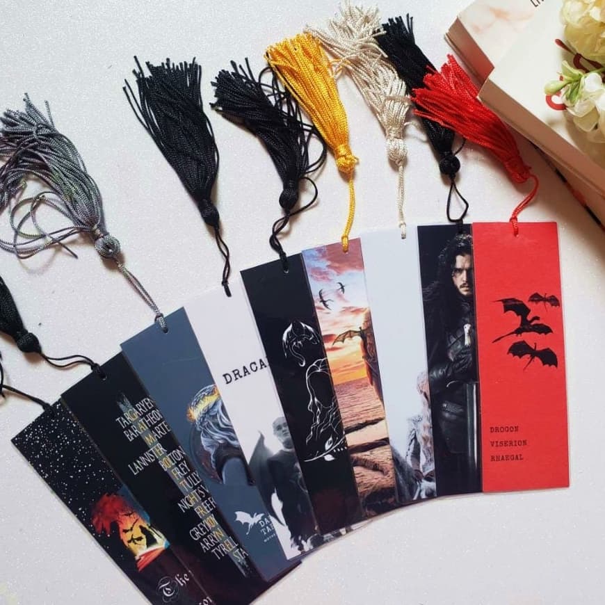 Marcador de páginas Game of Thrones GOT com tassel Plastificado