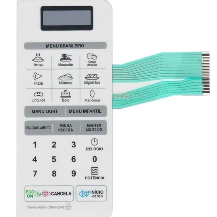 Membrana Teclado Microondas Compatível LG Ms 3048g / 3042