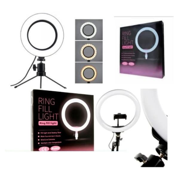 Ring Ligth Tripé de Mesa Iluminador pra selfie Youtuber maquiagem Vídeo Envio Super Rápido 24h no Máximo