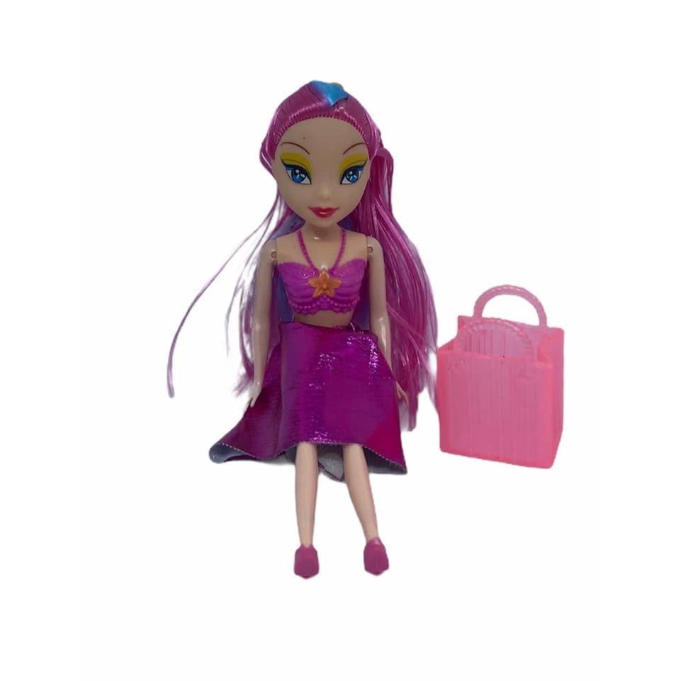 5 Mini Boneca Com Bolsinha .