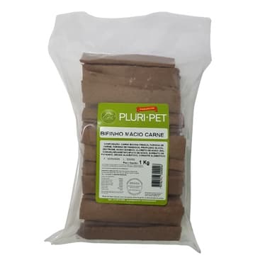 Bifinho Macio - PLURI-PET - Sabor Carne Defumada - 1 Kg