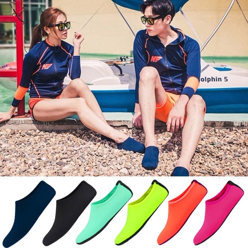 Outdoor swimming beach socks, snorkeling shoe set, non-slip diving socks
