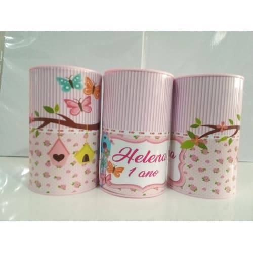 30 Cofrinhos Personalizado Da Jardim Encantado