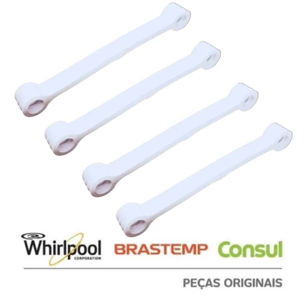 Kit 4 Peças Tirantes Borrachas Branca Brastemp E Consul