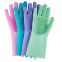 Luvas Luva De Silicone Para Esfregar Louças  Max Clean Clink 29,5x5,5cm