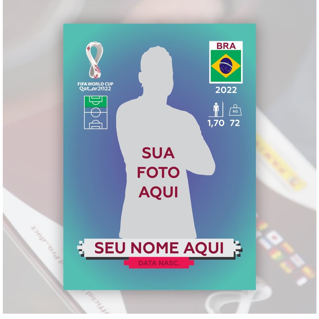 Figurinha Personalizada - Álbum da Copa 2022