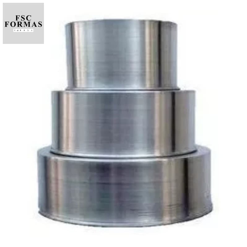 Conjunto De Formas Redondas Com 3 Pçs (10,15,20cm) 10cm Alt.