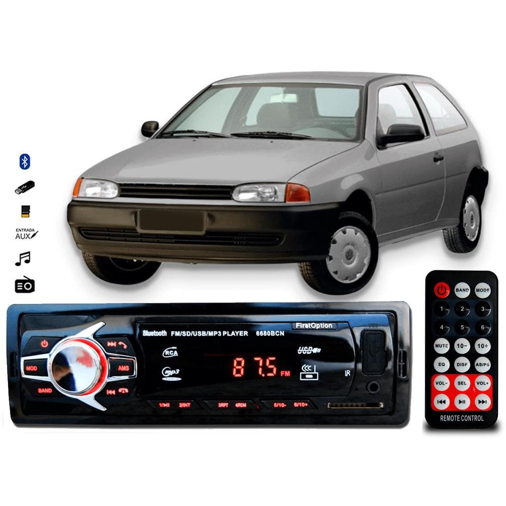 Aparelho De Som Mp3 Vw Gol G2 Bluetooth Pendrive Rádio