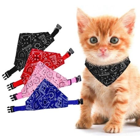 Bandana Coleira Ajustável Para Cão e Gato