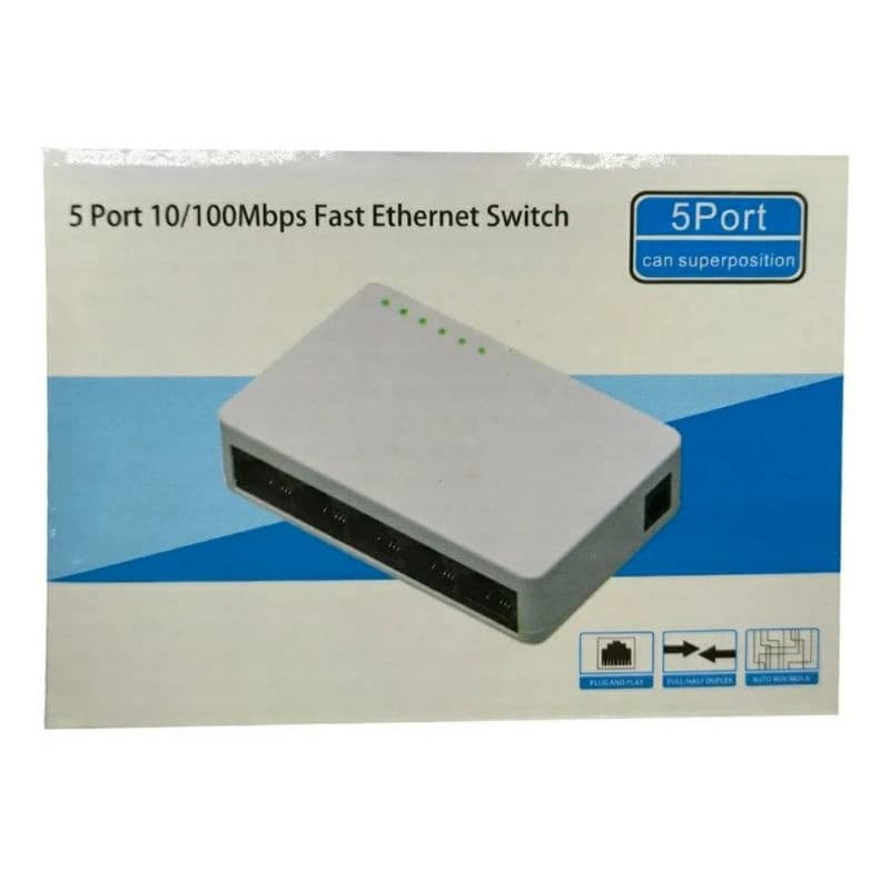 Switch rede 5porta 10/100mbps