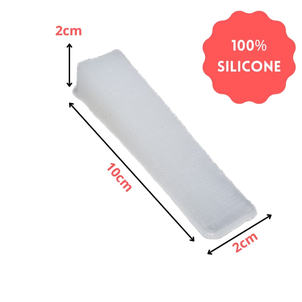 Kit 4 Aparador Portas e Janelas 100% Silicone  Calço Cunha- Antiderrapante - Segura -Trava Porta