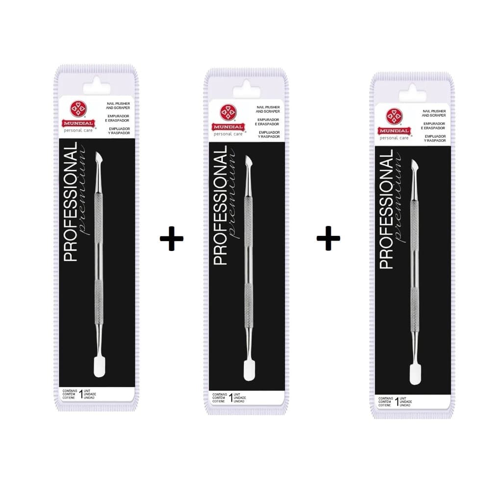 Espátula Mundial Empurrador e Raspador- 371M (KIT C/ 3)