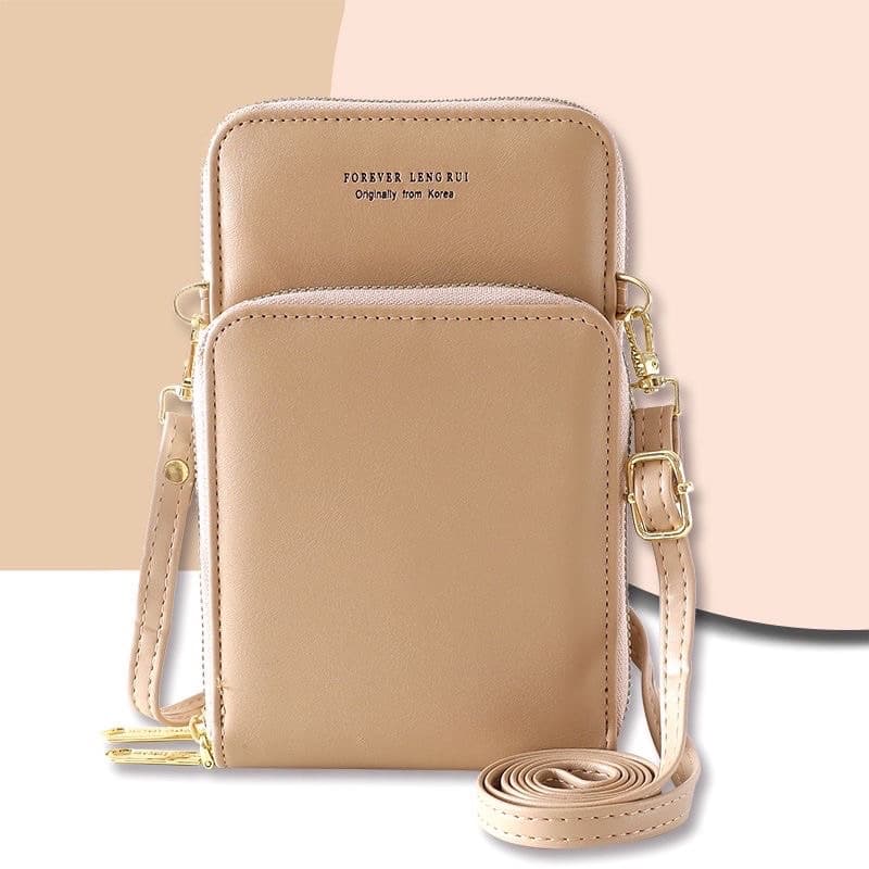 Bolsa feminina porta celular com 3divisorias transverasal mini bag