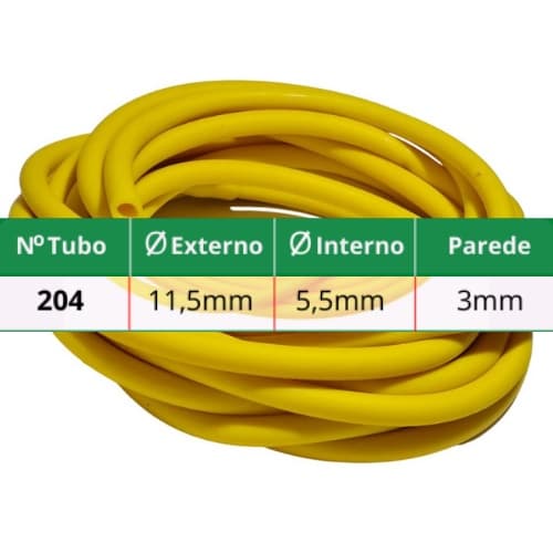 Tubo de Látex Nº204 de 1 a 5 Metros Elástico Borracha Garrote Tripa De Mico Fortalecimento Muscular
