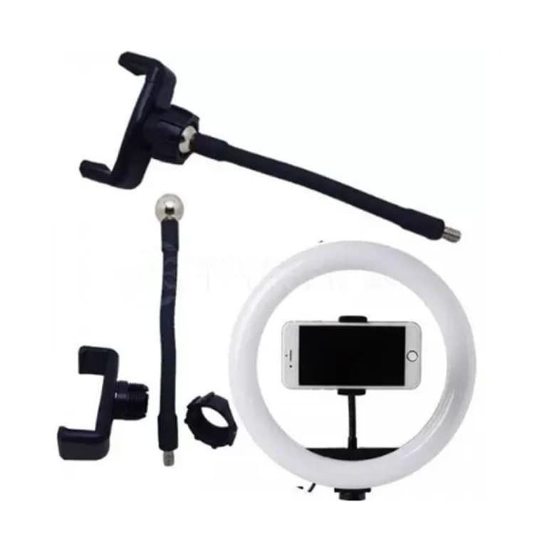 Suporte Do Telefone Dobrável Braçadeira Stand Com 1/4 Parafuso De Montagem Ring Light Smartphone