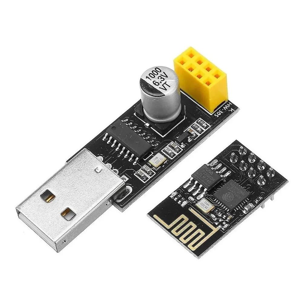 Kit Esp-01 Módulo Esp8266 Wifi Esp01 + Gravador Usb  [ Código 253 ]