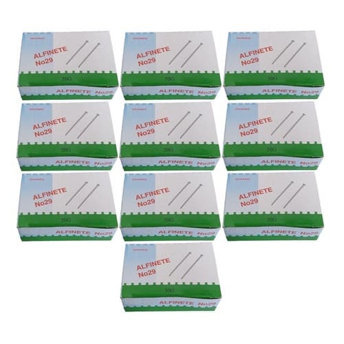 10 Caixa Alfinete Cabeça Metal Número 29 Costura Patchwork 