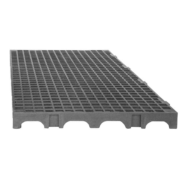Estrado Piso Palete Deck de Plástico 25X50X2,5 Cinza