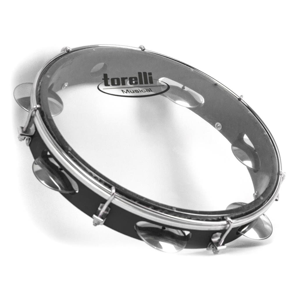 Pandeiro Torelli 10 Polegadas com Pele Transparente Corpo Abs Preto (Tp348)