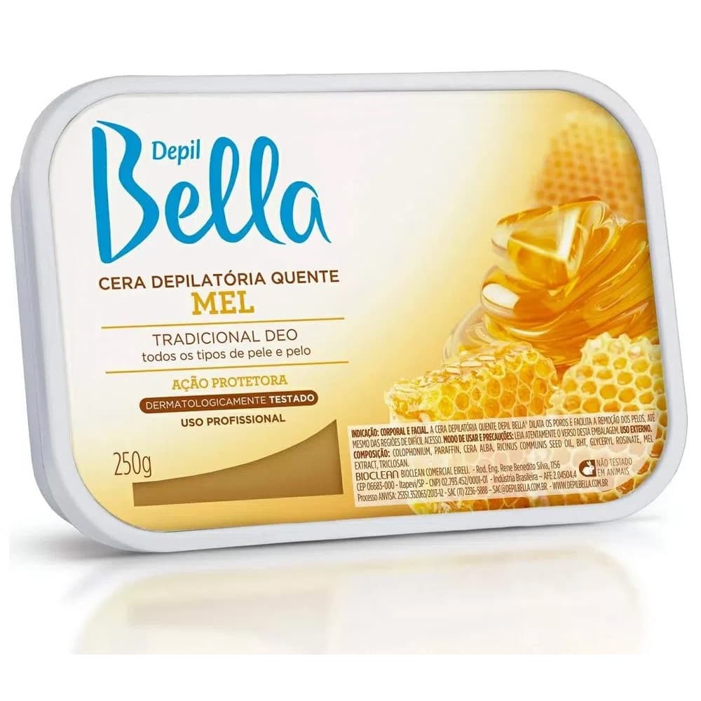 Cera Quente Depilatória Em Barra Depil Bella Mel 250g