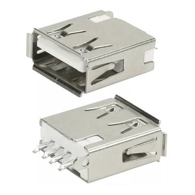 Kit 100 Peças - Conector Usb Tipo A 180 Graus