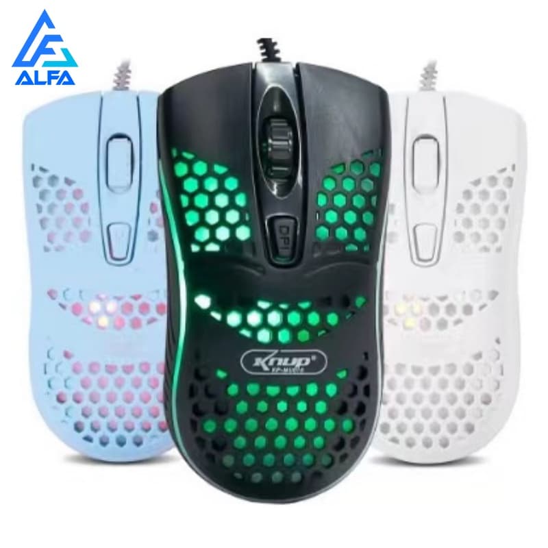 Mouse Gamer Óptico Led RGB Dpi Usb Com Fio