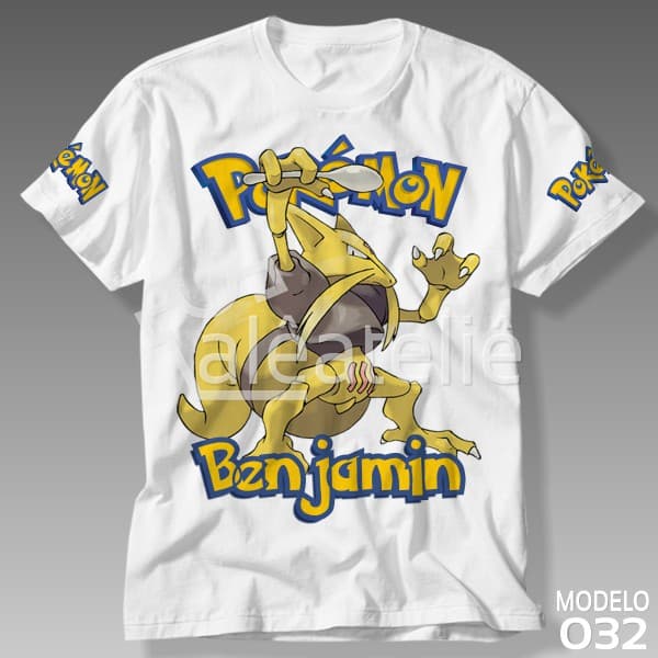 Camiseta Kadabra Pokemon Go Pokebola Jogo Game Infantil Adulto Personalizada